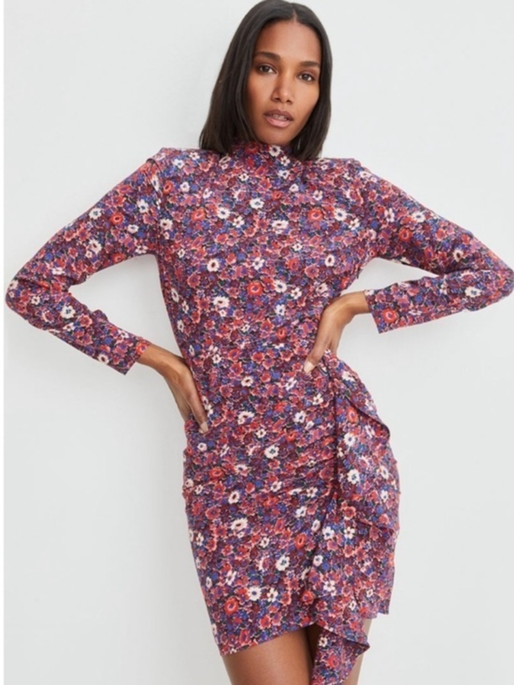 New Veronica Beard Louella Floral silk mini  Dress size 4